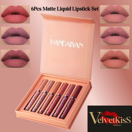 HANDAIYAN Matte Liquid Lipstick Set (lighter shades)